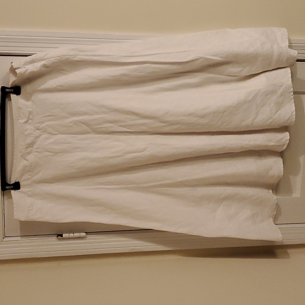 White, Charter Club linen skirt